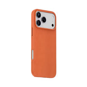 Green Lion Leather MagSafe Case for iPhone 17 Pro Max, Drop & Camera Protection, Anti-Scratch, Comfortable Grip - Orange