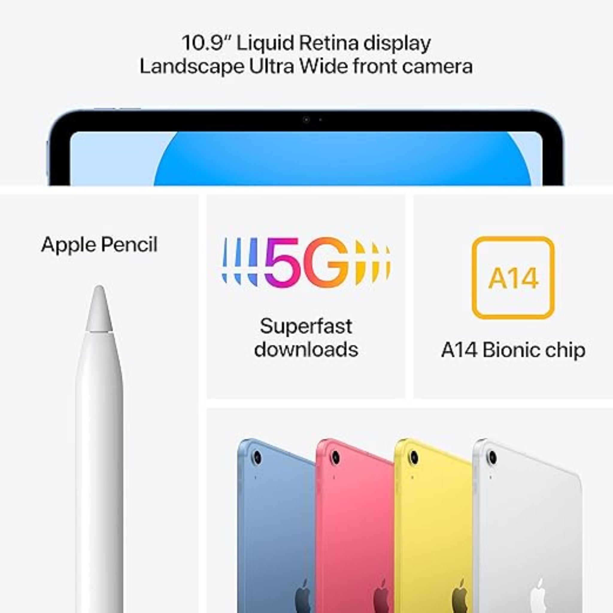 Apple 2022 10.9" iPad Wi-Fi + Cellular 64GB – Pink (10th Generation)