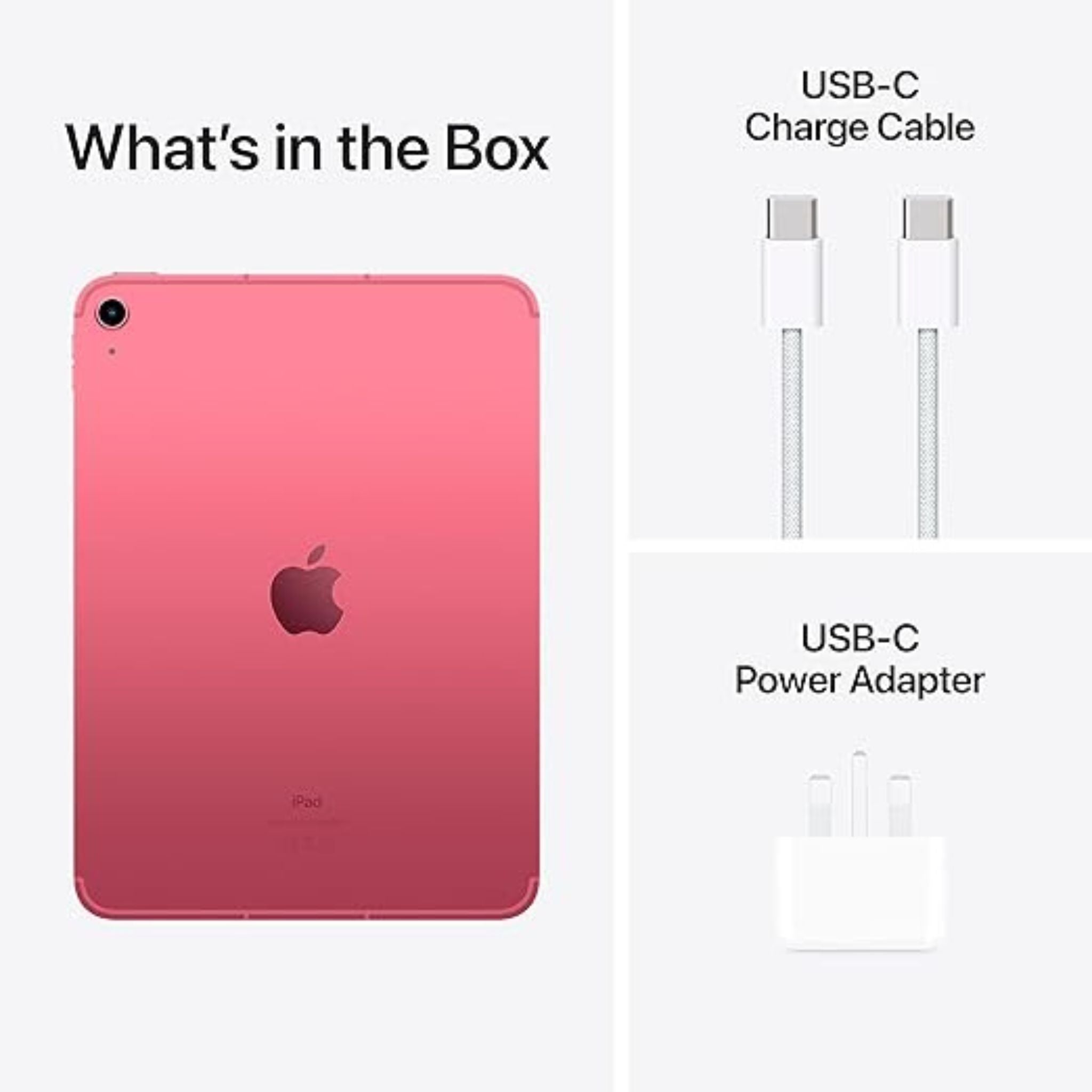 Apple 2022 10.9" iPad Wi-Fi + Cellular 64GB – Pink (10th Generation)