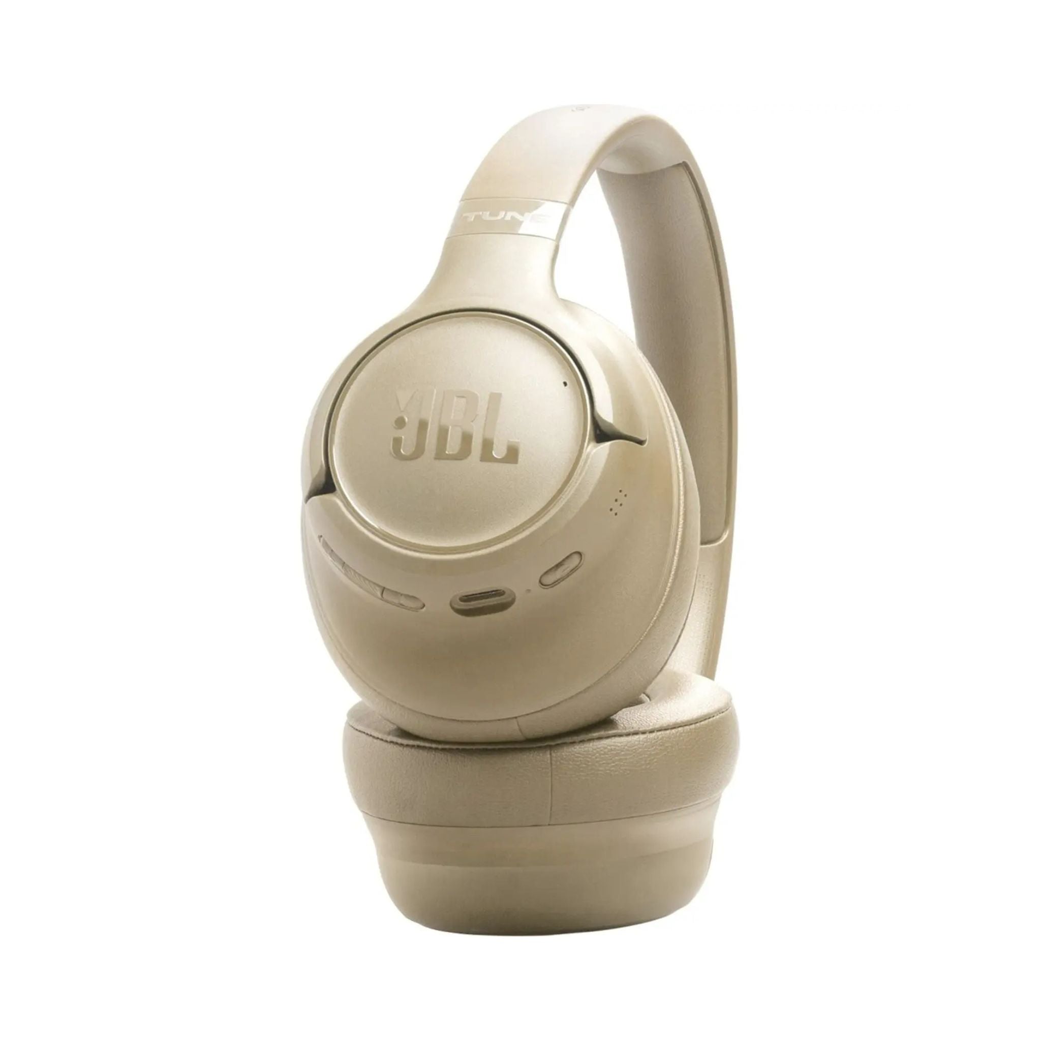 JBL Tune 730BT Wireless Over-Ear Bluetooth Headphones with Pure Bass Sound, 76H Battery Life, Dual Beamforming Mics, Multi-Point Bluetooth 6.0, Foldable & Comfortable – Beige