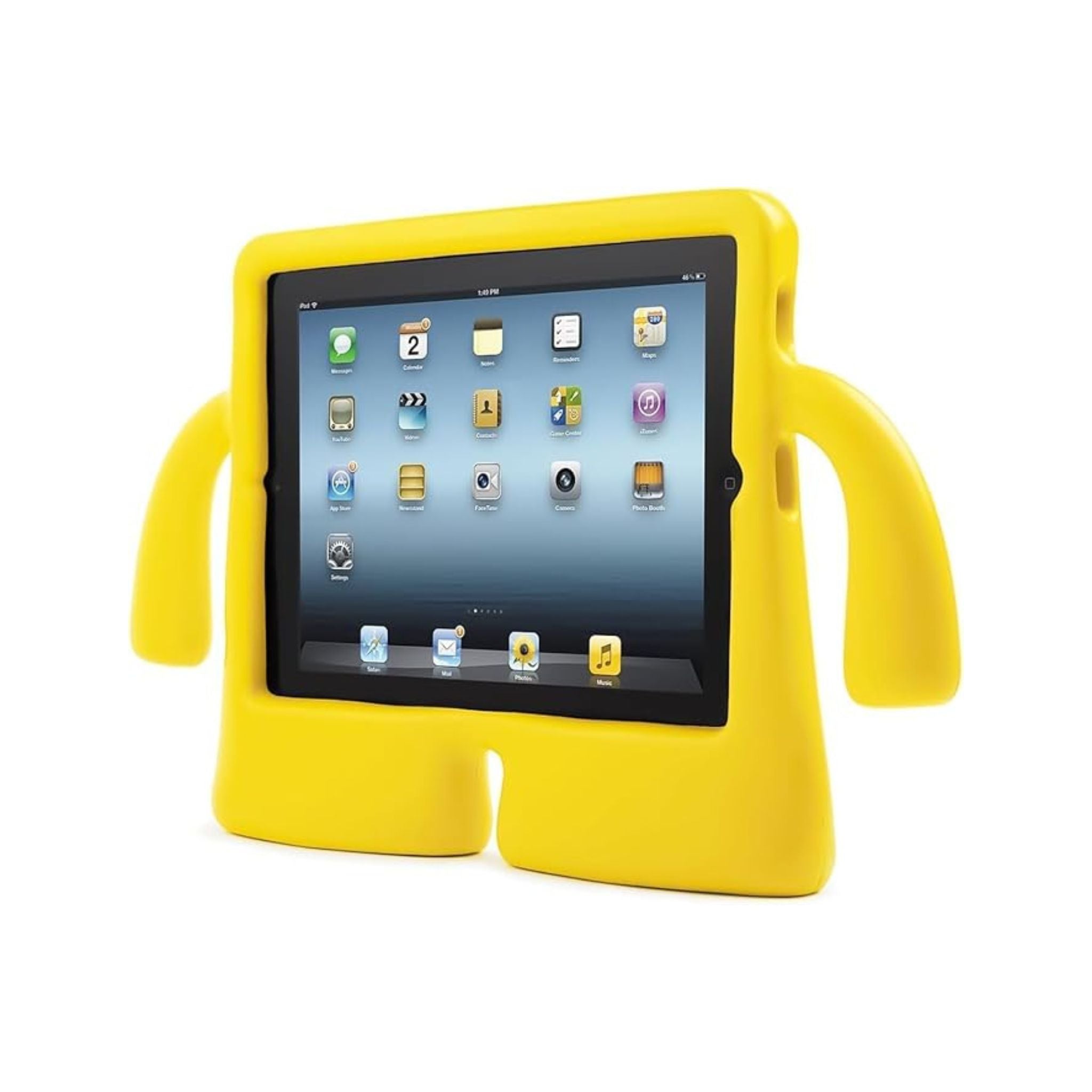 iPad Case Air 5th Generation 4th 10th 10.9 inch Pro 11 2020 2021 2022 Durable Shockproof Protective Cover for Kids Girls Boys - Silicone- Yellow