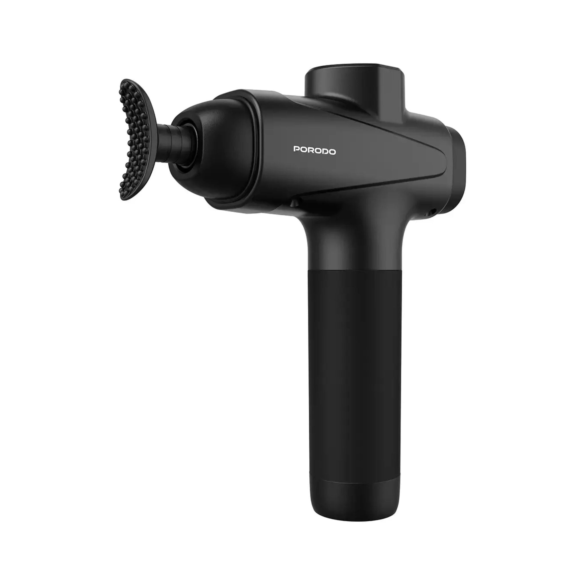 Porodo Multi-Head Deep Tissue Massage Gun with 6 Interchangeable Heads, 30 Speed Levels, LCD Touch Display, Type-C Fast Charging, 1500mAh Battery, Low Noise 55dB