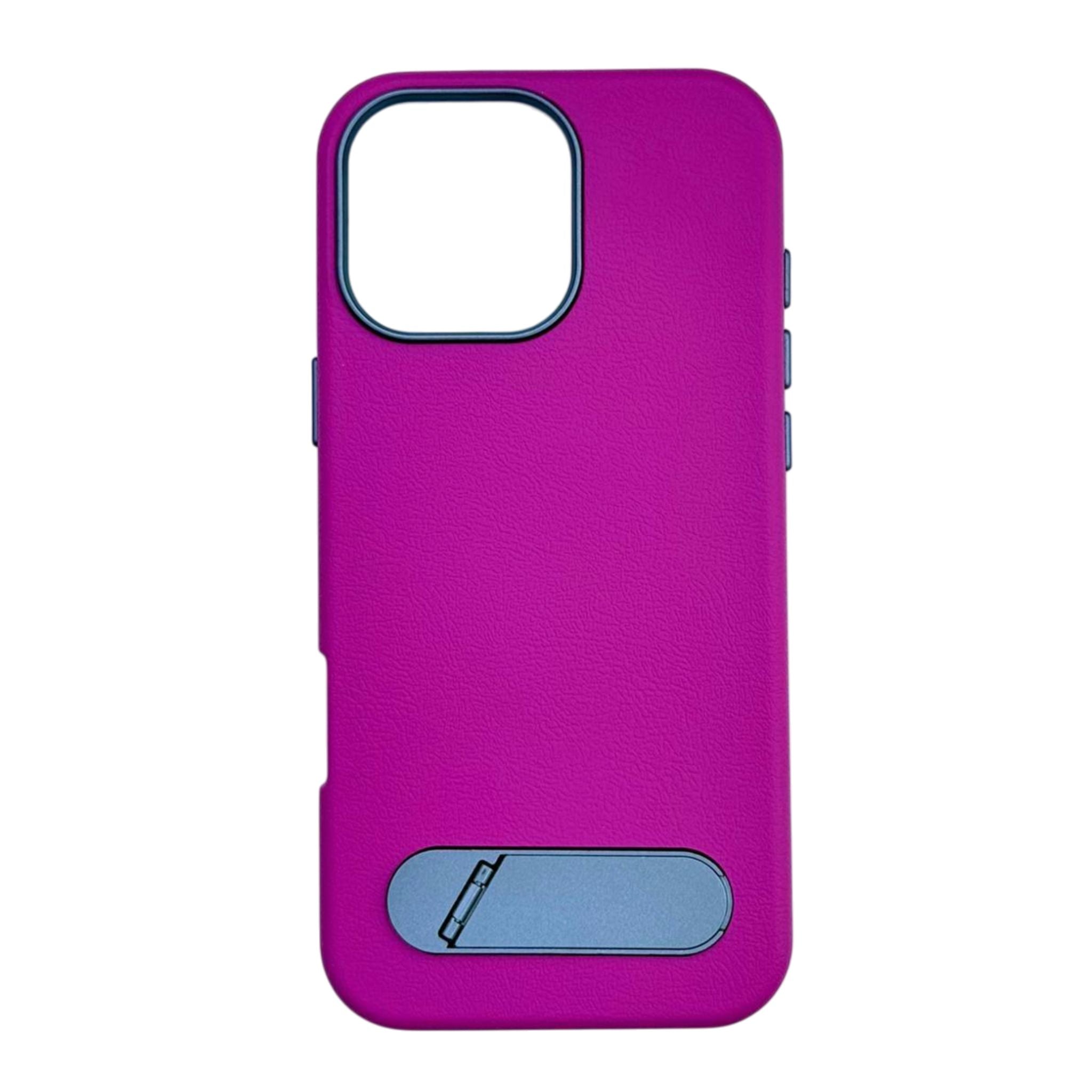 Maxora IPhone 16 Pro Max Leather Case with Kickstand
