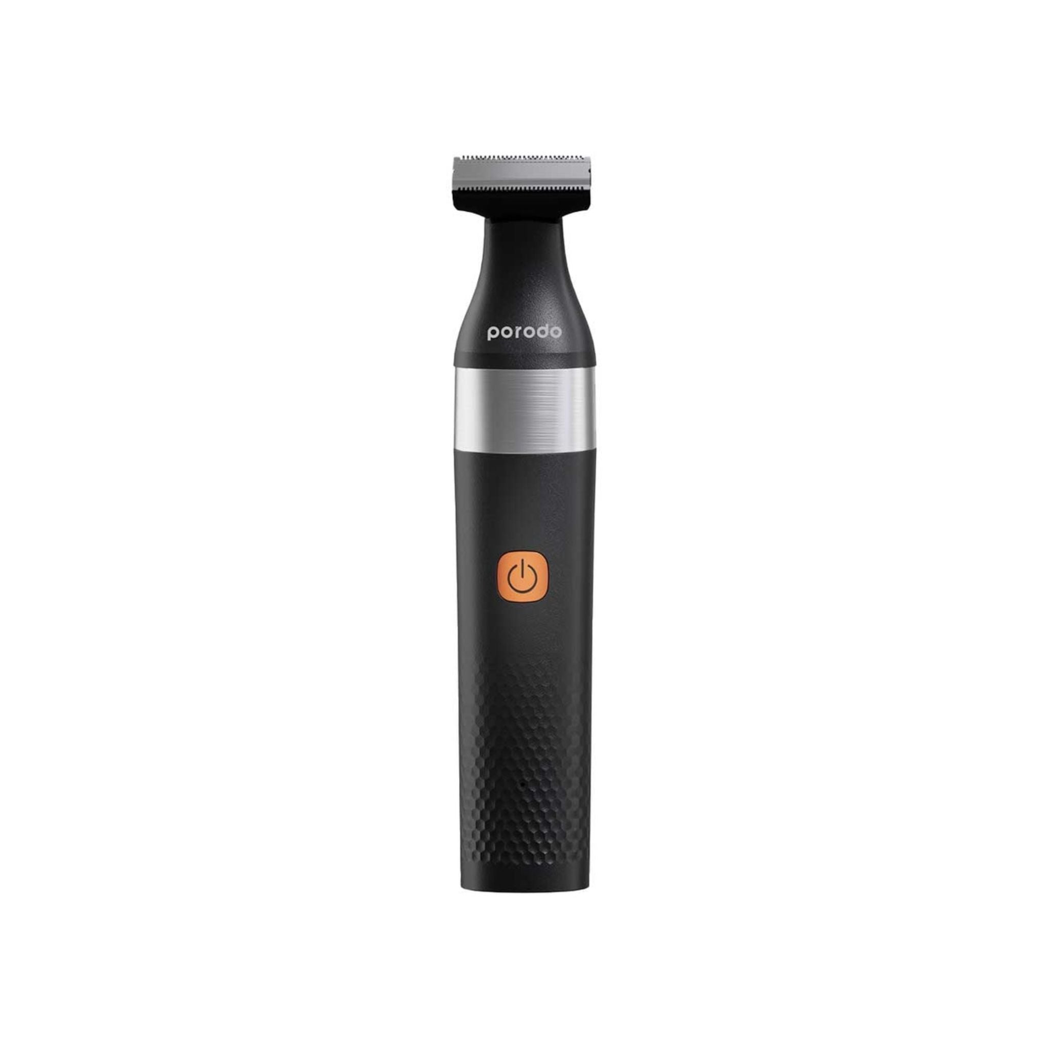 The Porodo LifeStyle Dual Blade Beard Trimmer offers precision grooming with its adjustable guide comb featuring 5-length settings (0, 2, 4, 6, and 8mm). Powered by a 3.7V 600mAh rechargeable Li-Ion battery, it provides up to 90 minutes of working time after a 130-minute charge. With an IPX7 whole-body waterproof rating, this trimmer is easy to clean and suitable for use in wet environments. Perfect for maintaining a well-groomed beard with ease and convenience.