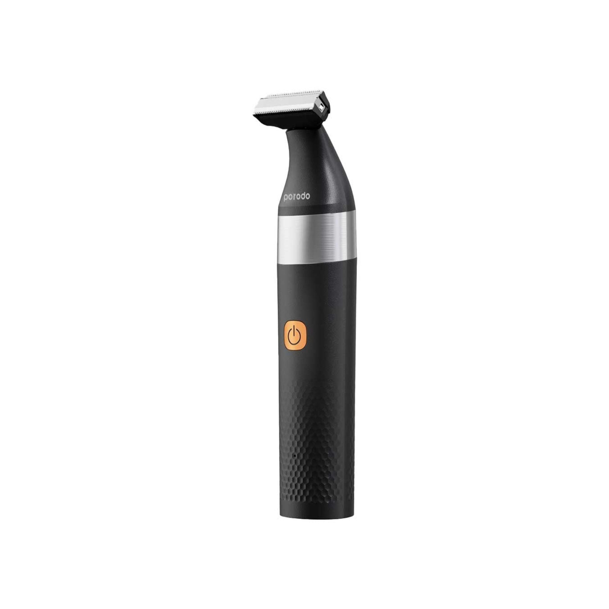 Porodo Lifestyle Dual Blade Beard Trimmer with 600mAh Battery Capacity, 90 Minutes Working Time, 130 Minutes Charging Time, Type-C Charging Port, Adjustable Guide Comb - Black