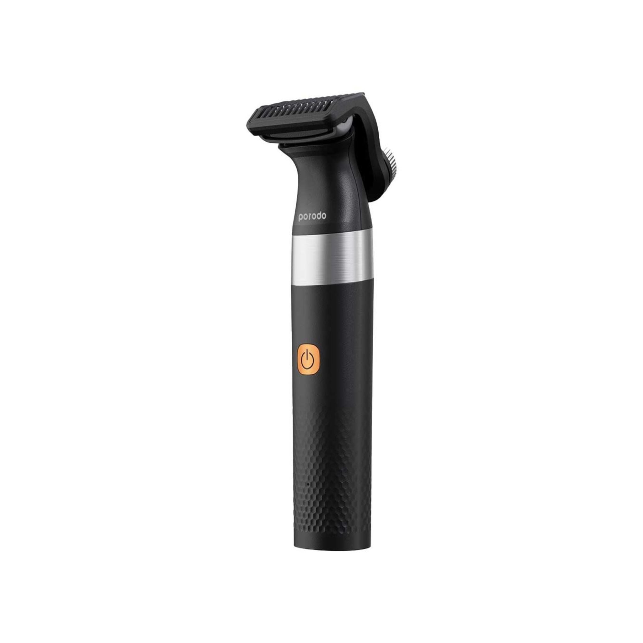 Porodo Lifestyle Dual Blade Beard Trimmer with 600mAh Battery Capacity, 90 Minutes Working Time, 130 Minutes Charging Time, Type-C Charging Port, Adjustable Guide Comb - Black