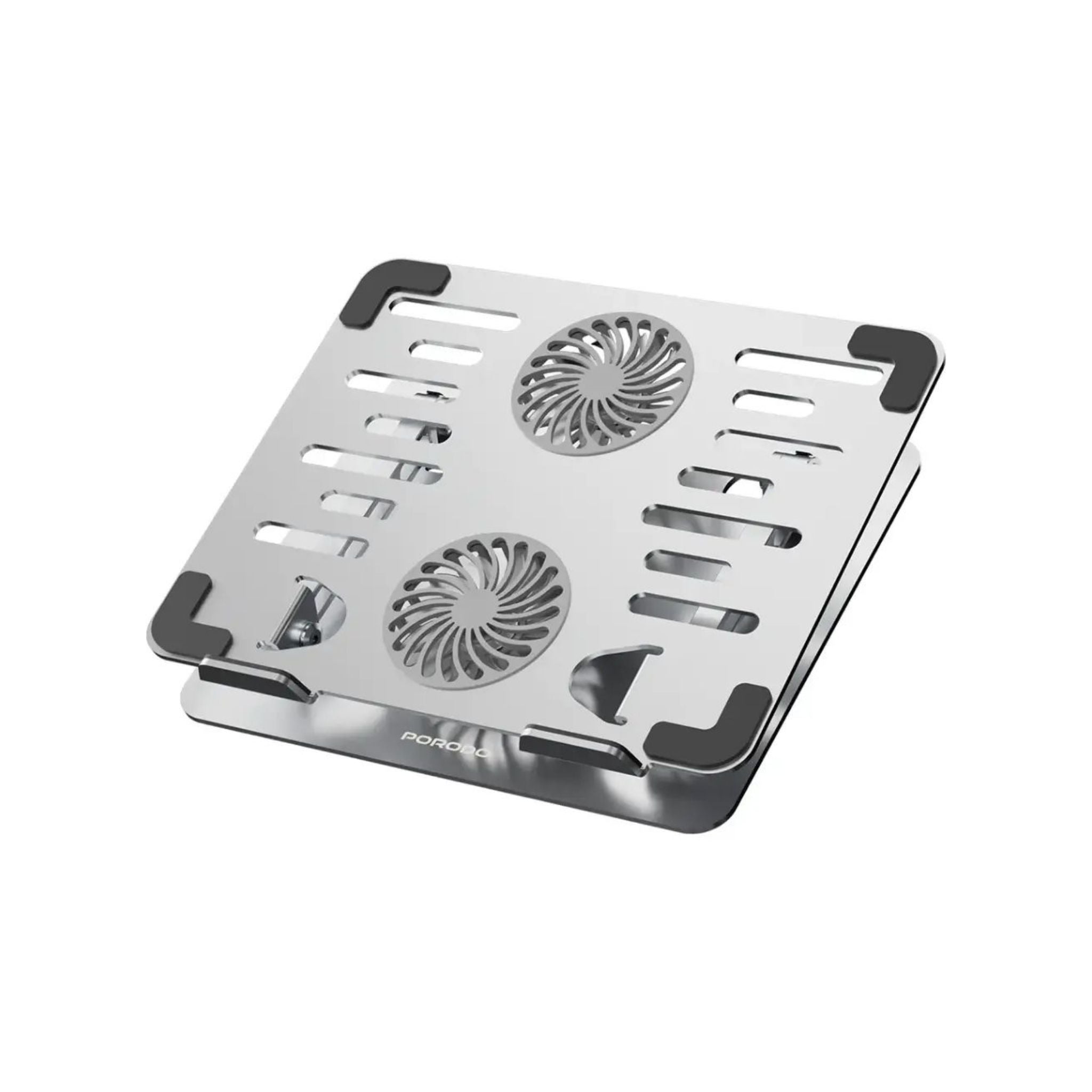 Porodo Aerodesk Cooling Laptop Stand - Silver