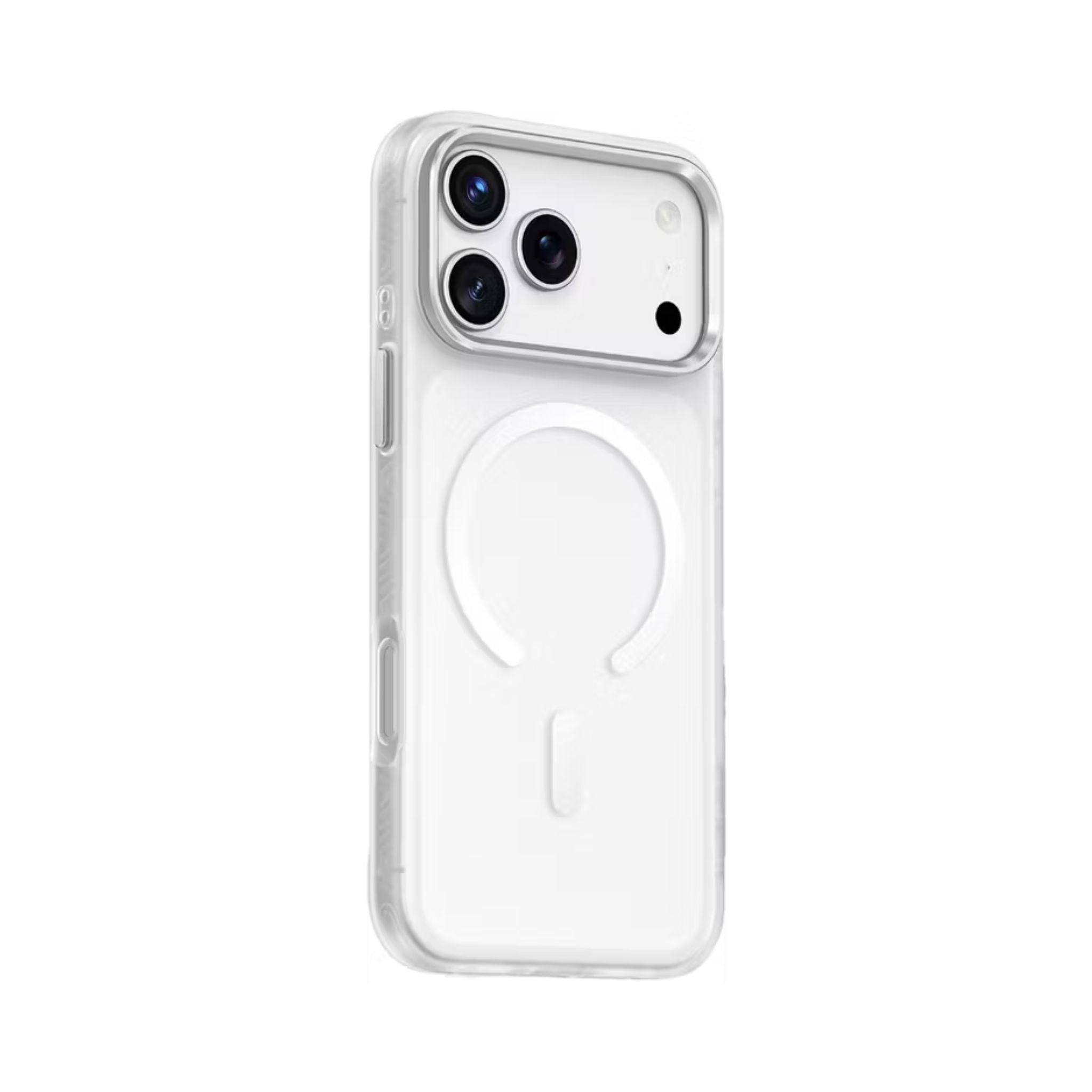 Green Lion Matte MagSafe X Case for iPhone 17 Pro Max, Comfortable Grip, Anti-Scratch, Metal Buttons, Anti-Fingerprint, Drop Protection, Camera Protection - Silver Titanium