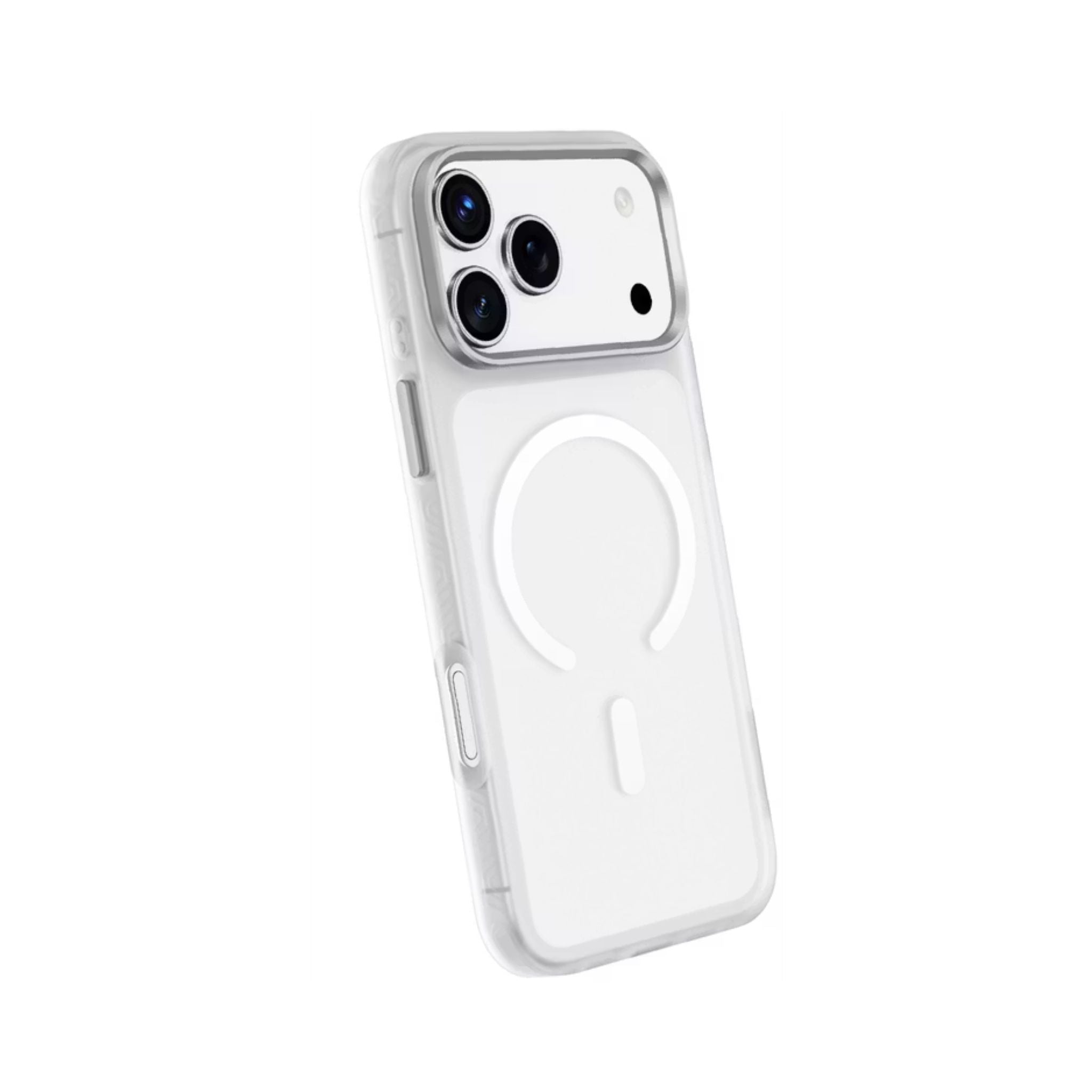 Green Lion Matte MagSafe X Case for iPhone 17 Pro Max, Comfortable Grip, Anti-Scratch, Metal Buttons, Anti-Fingerprint, Drop Protection, Camera Protection - Silver Titanium