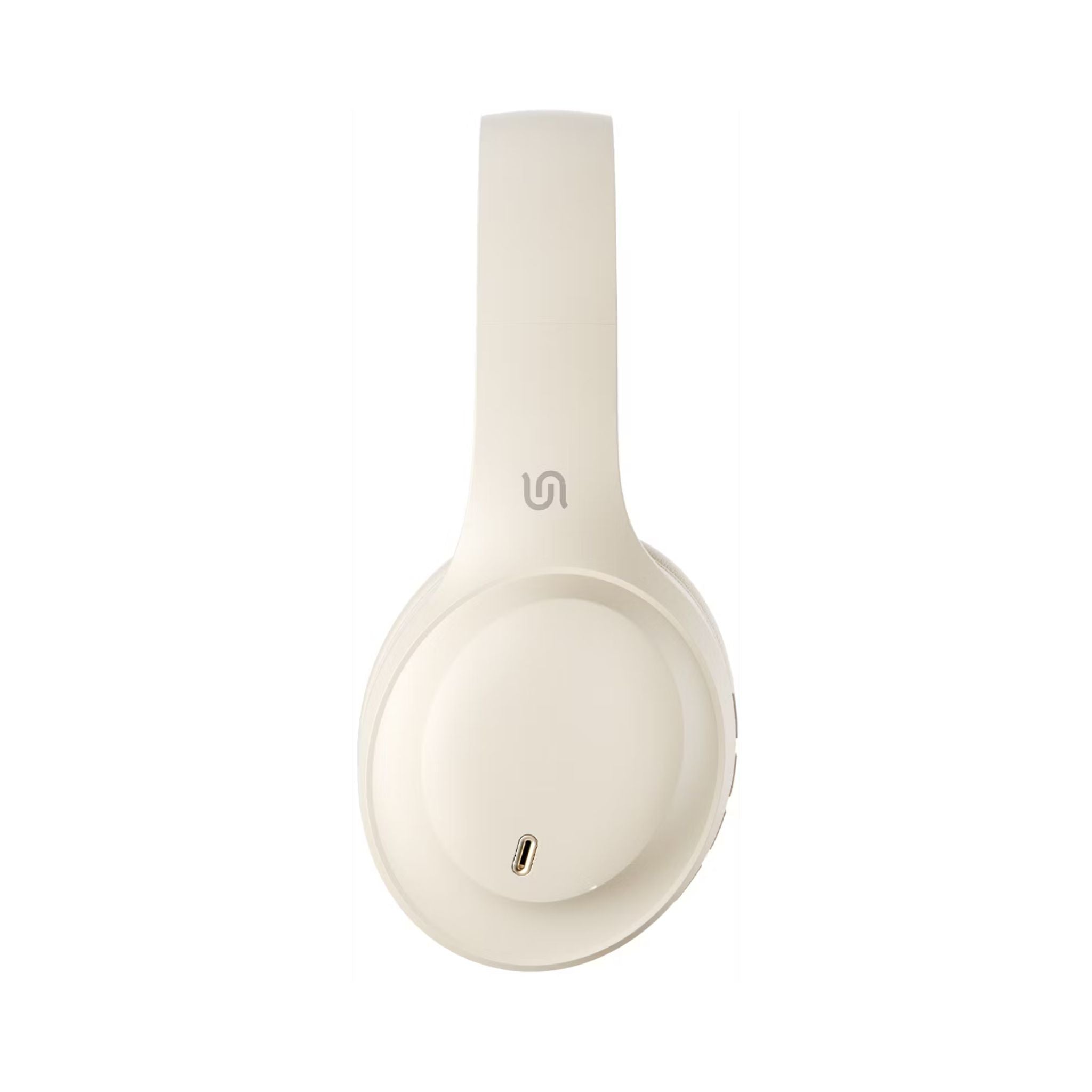 Porodo Soundtec Wireless Headphones with ENC & Low-Latency Gaming Mode, 400mAh Battery Capacity, 1.5 Hours Charging Time, 50 Hours Working Time, Type C Charging Port, Bluetooth Version 5.4, Voice Assistant - Beige