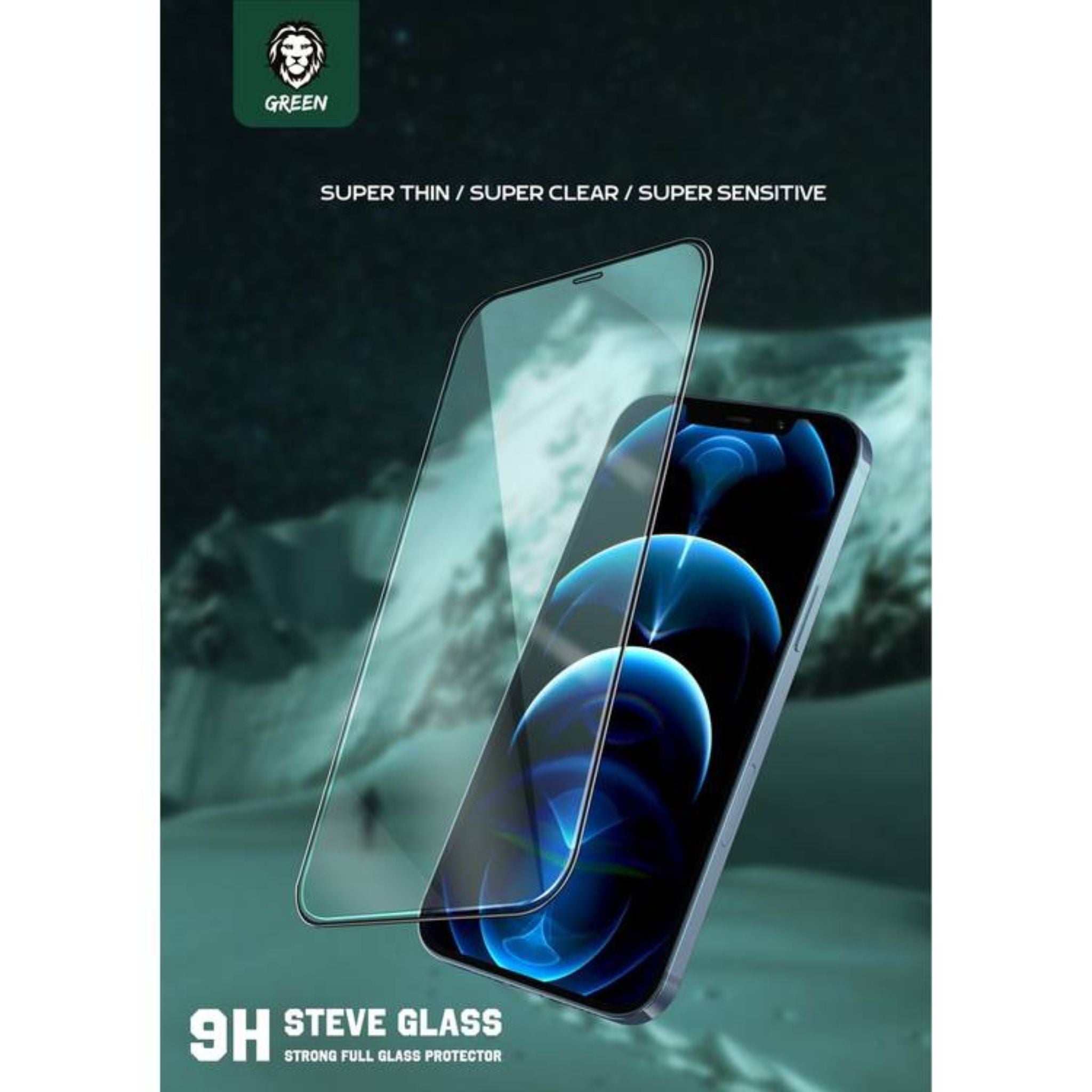 Green Lion 9H Steve Glass Strong Full Screen Protector Compatible for iPhone 11 Pro, Easy Apply and Remove, Bubble-free Tempered Glass - Clear
