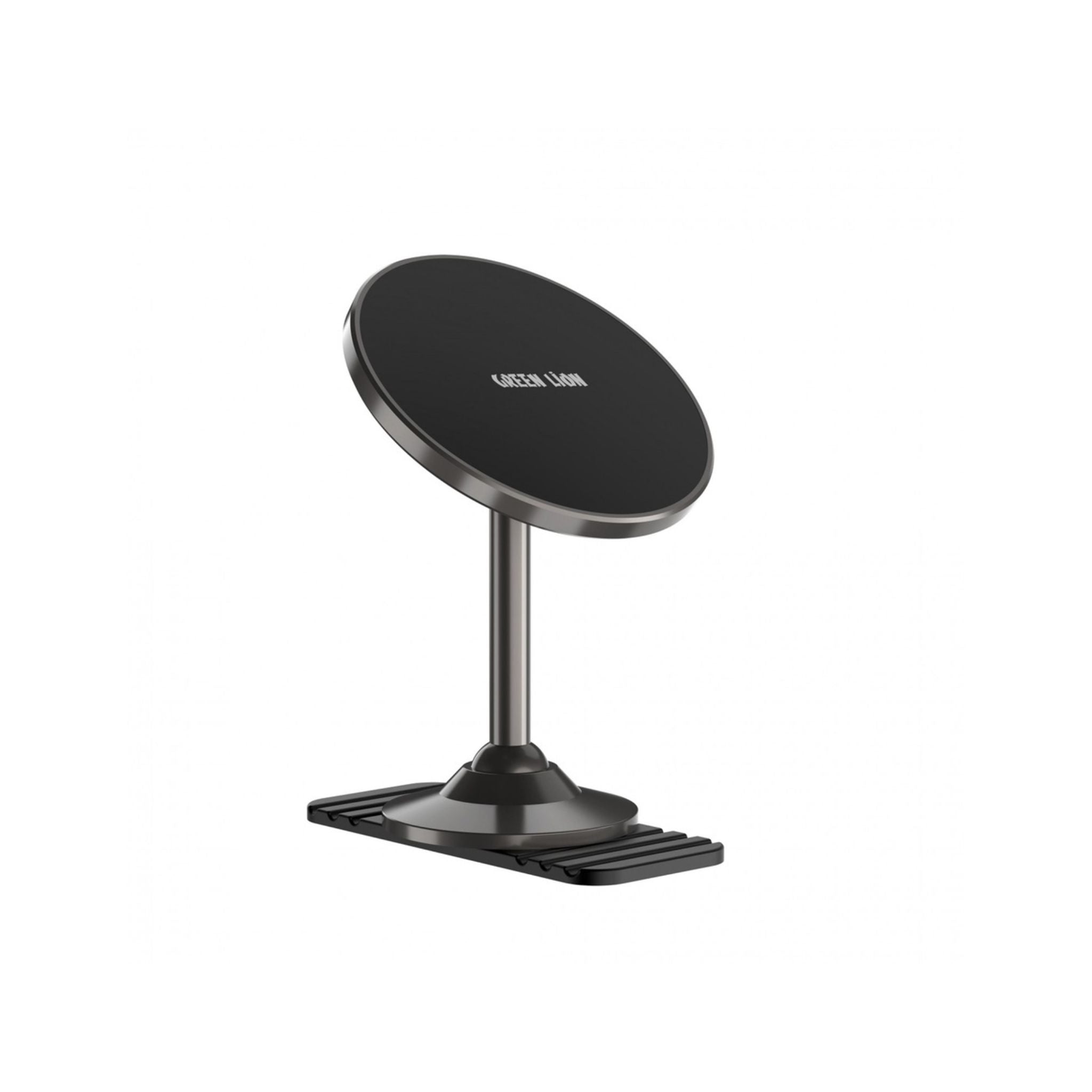 A black MagSafe compatible phone holder with a flexible design and a powerful magnet, made from durable Zinc Alloy.