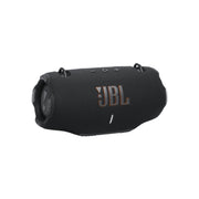 Black JBL speaker on a white background