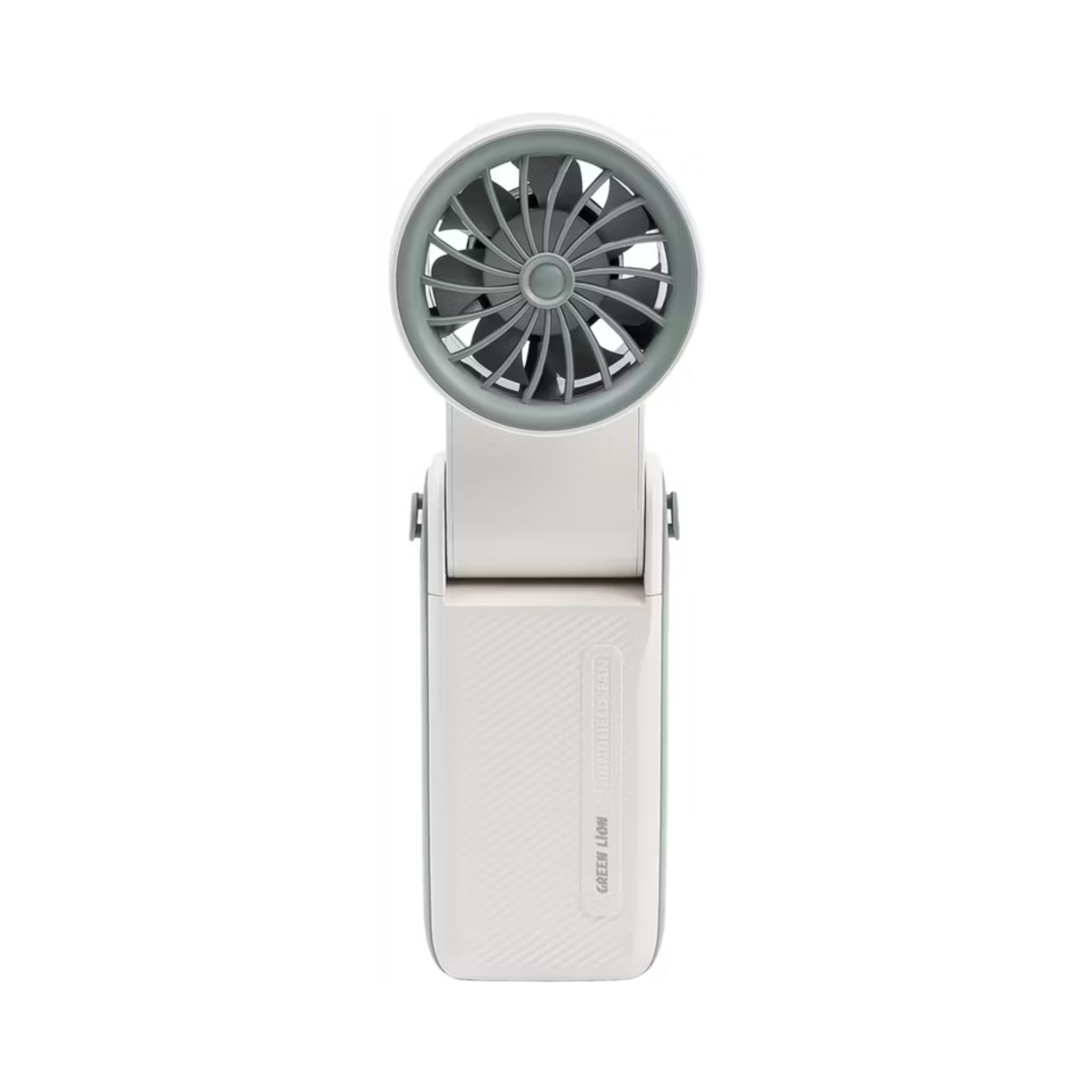 Green Lion Coolio Portable Fan with 1-199 Speed Levels, 6000mAh Battery Capacity, 5 Hours Charging Time, Type-C Charging Time, ABS + PC & Aluminum Alloy Material, 30 Hours Working Time, Silent Operation - White