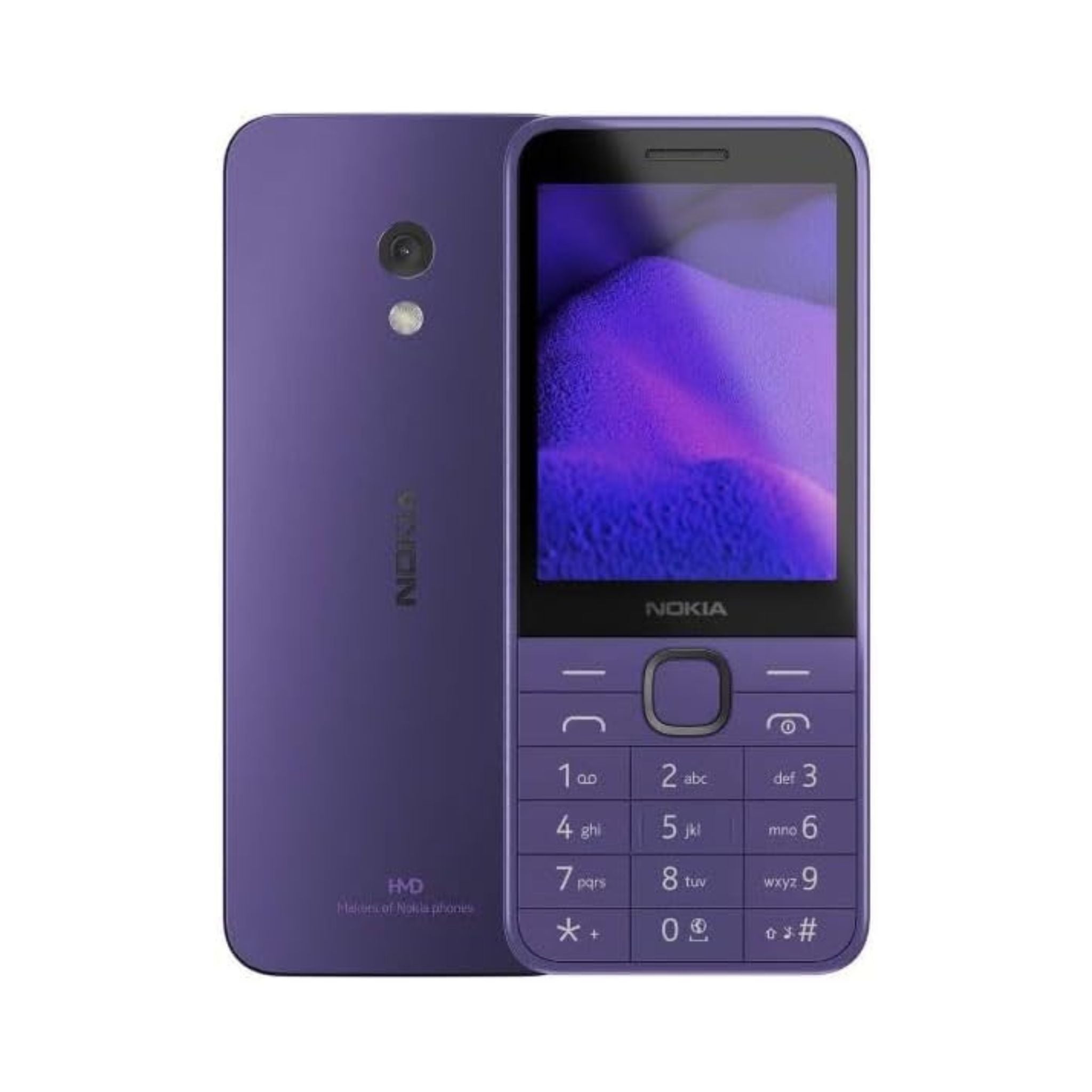 Nokia 235 Dual SIM 4G Feature Phone, 64MB RAM, 128MB Storage – Purple (Middle East Version)