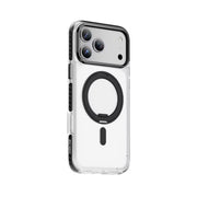 Green Lion Southend Magsafe Case for iPhone 17 Pro, Camera Protection, Hybrid Materials, Built-in Kickstand Ring with 360° Rotation, Military-Grade Protection - Black
