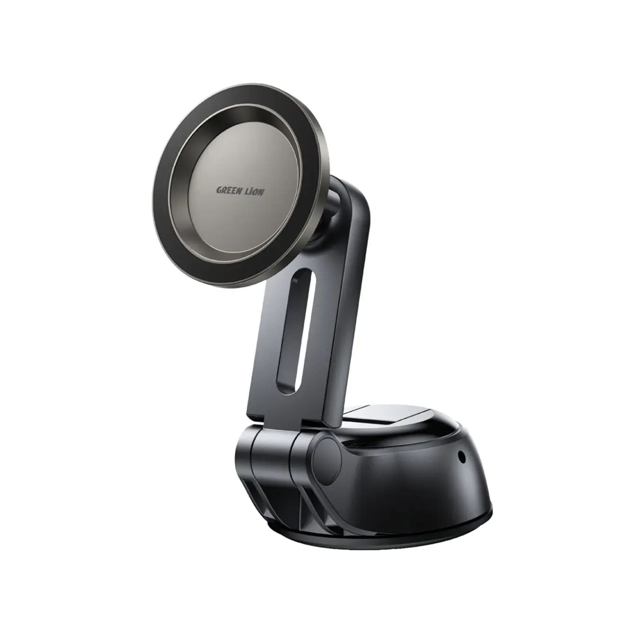 Green Lion GX-66 MagSafe Car Phone Holder with 360° Rotation, Ultra-Strong N52 Magnets, Suction Cup Mount & One-Hand Operation- Black