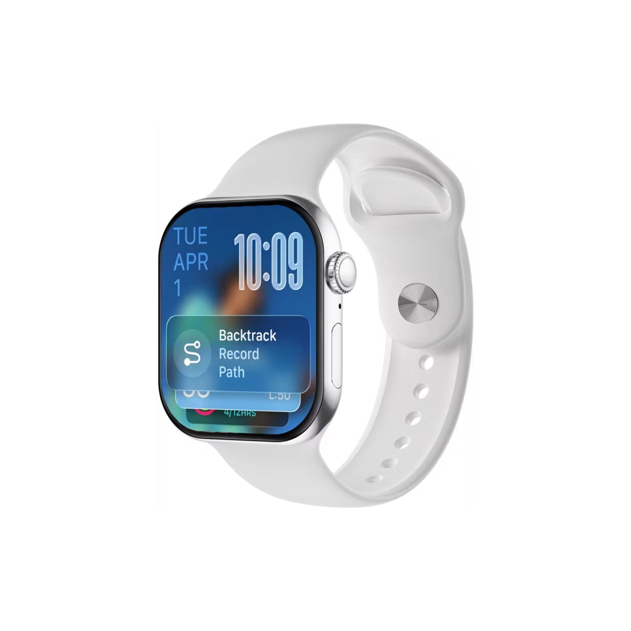 Green Lion Communicate Smart Watch with 2.07" IPS Dispaly, 380mAh Battery Capacity, Wireless Charging, AI Voice Assistant, 1GB Flash, 3-5 Days Working Time - Silver