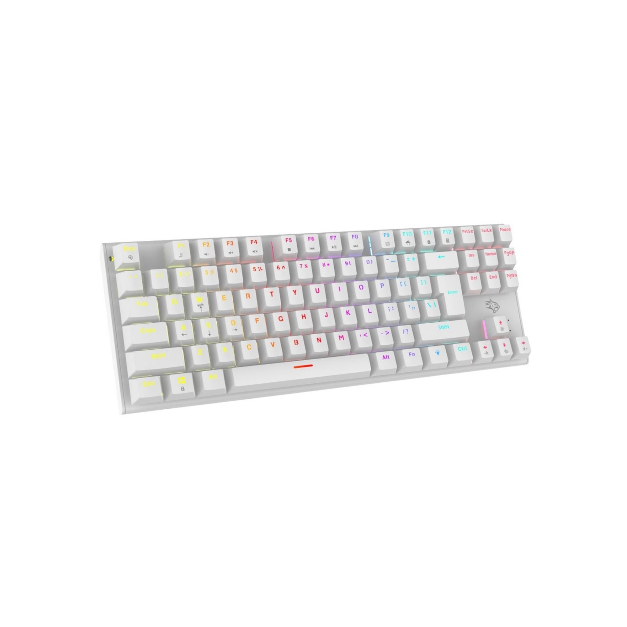Unleash your gaming potential with the Porodo Gaming TKL Mechanical Keyboard, which opens up to 12 different modes for lighting.