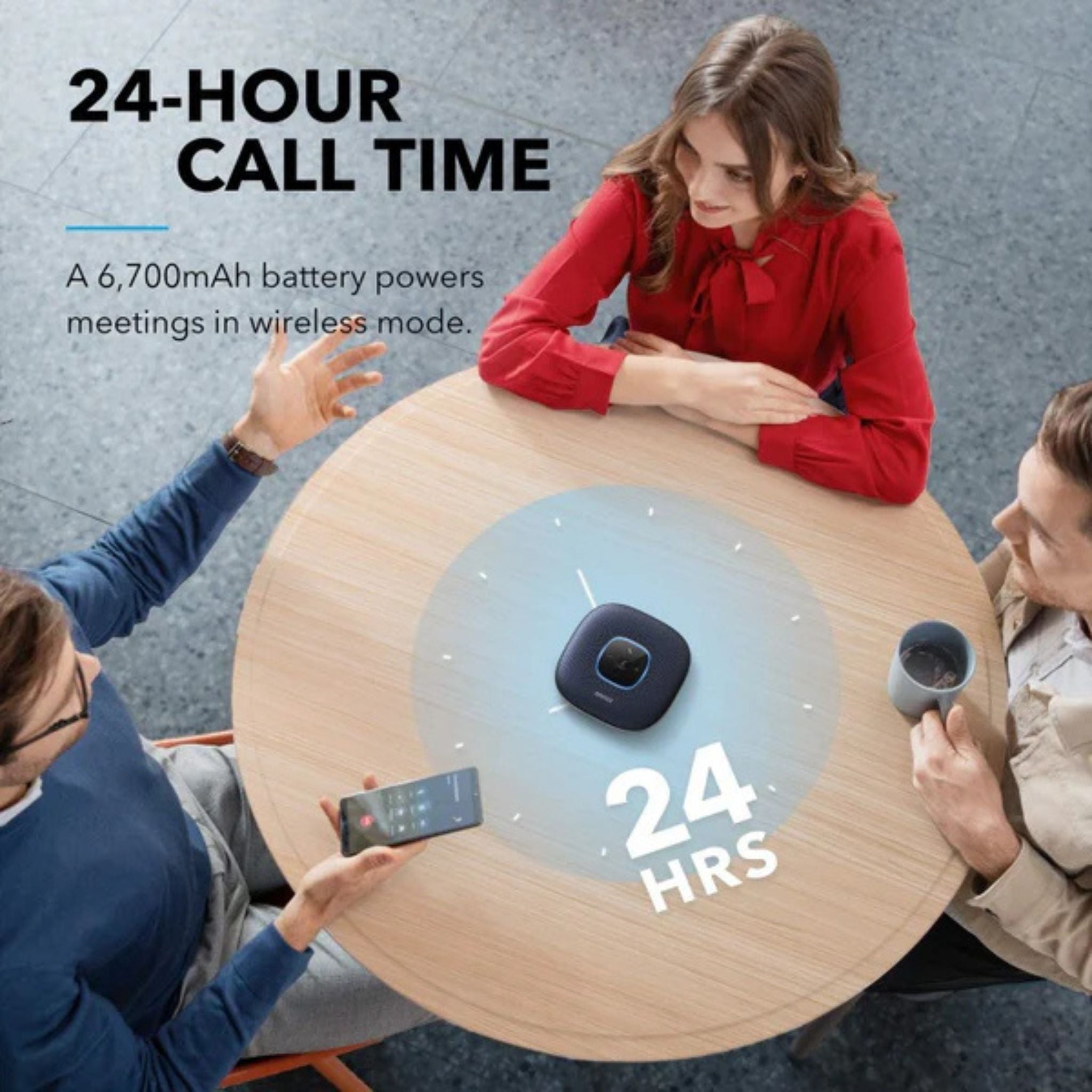 ANKER PowerConf/Bluetooth Or USB Speakerphone- Black