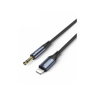 YAU35 Nylon Braid IP To 3.5mm Pin Jack Aux Cable for Mobile Phone|Car Audio Cable Headphone Aux Converter
