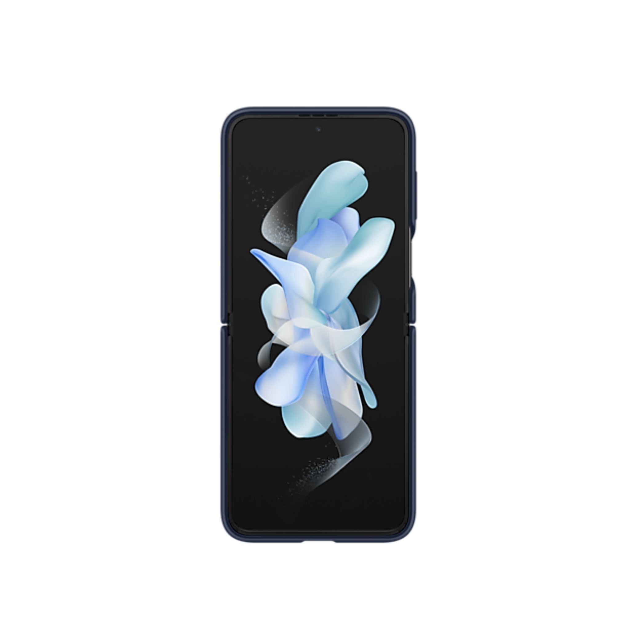 Samsung Galaxy Z Flip4 Silicone Cover With Ring- Navy Blue