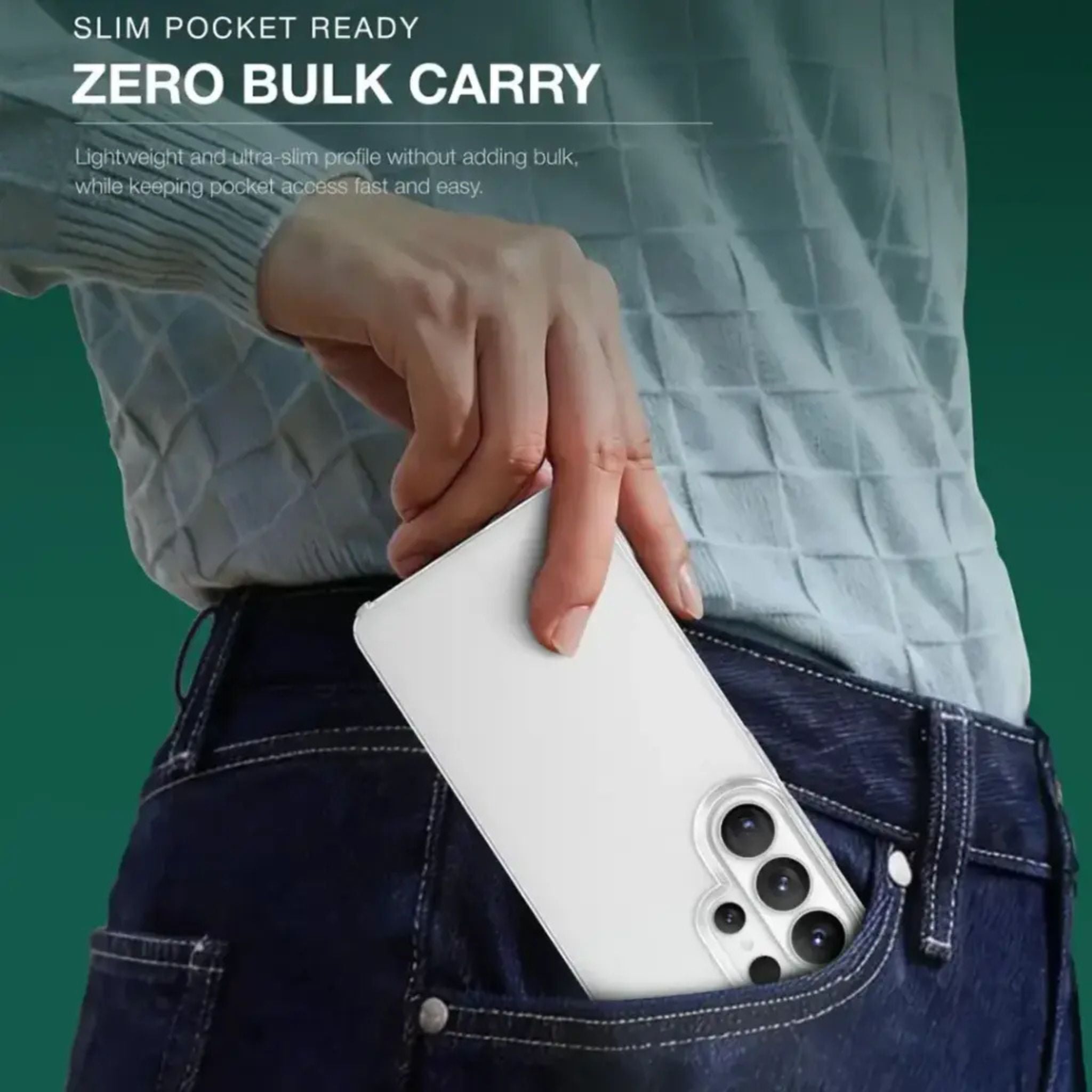 Green Lion Delgado PC Case for S26 Ultra – Ultra Slim & Lightweight, Anti-Scratch, Anti-Fingerprint, Anti-Yellowing, Camera Protection, Comfortable Grip with High-Stiffness Durable Construction and Anti-Microbial Coating – Clear