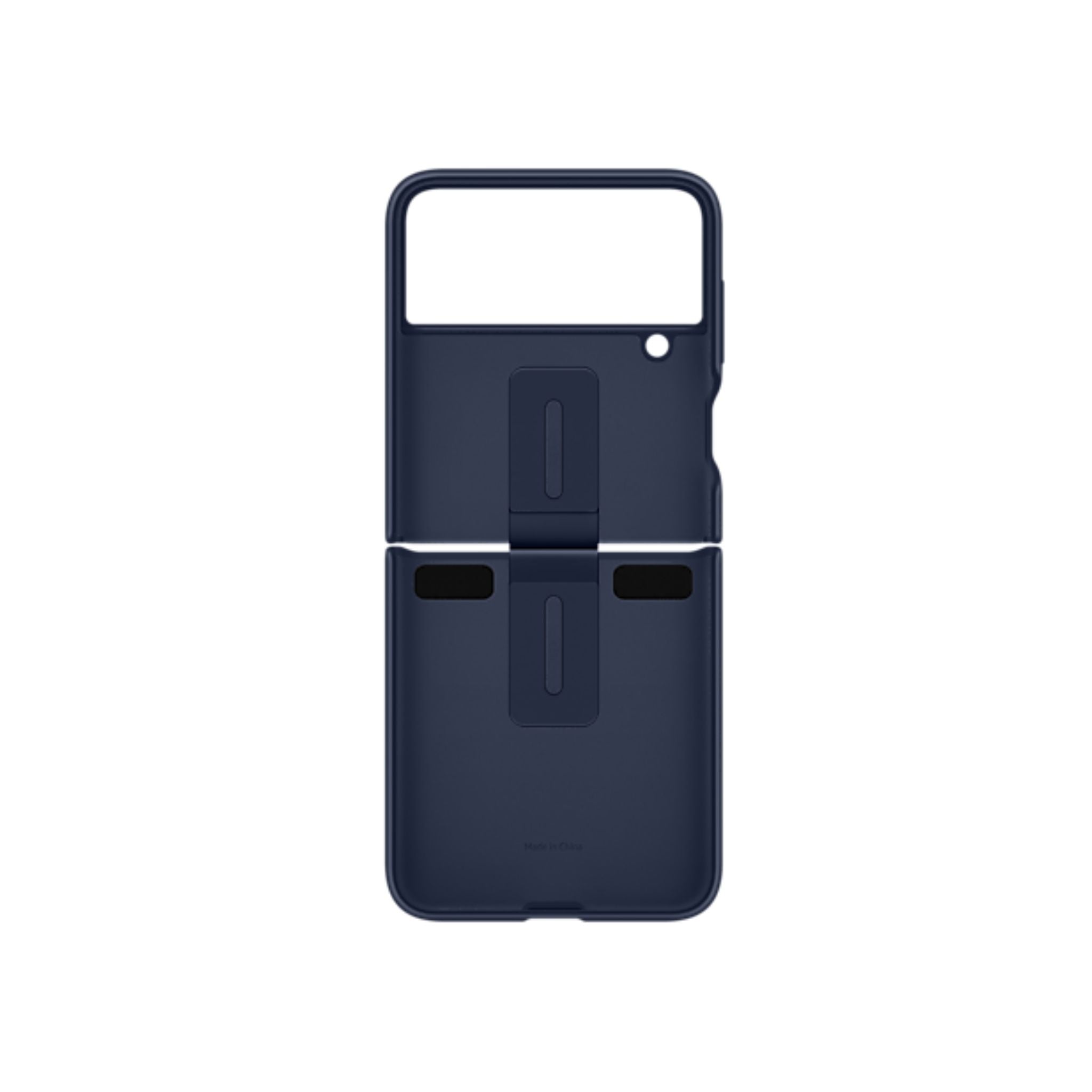 Samsung Galaxy Z Flip4 Silicone Cover With Ring- Navy Blue