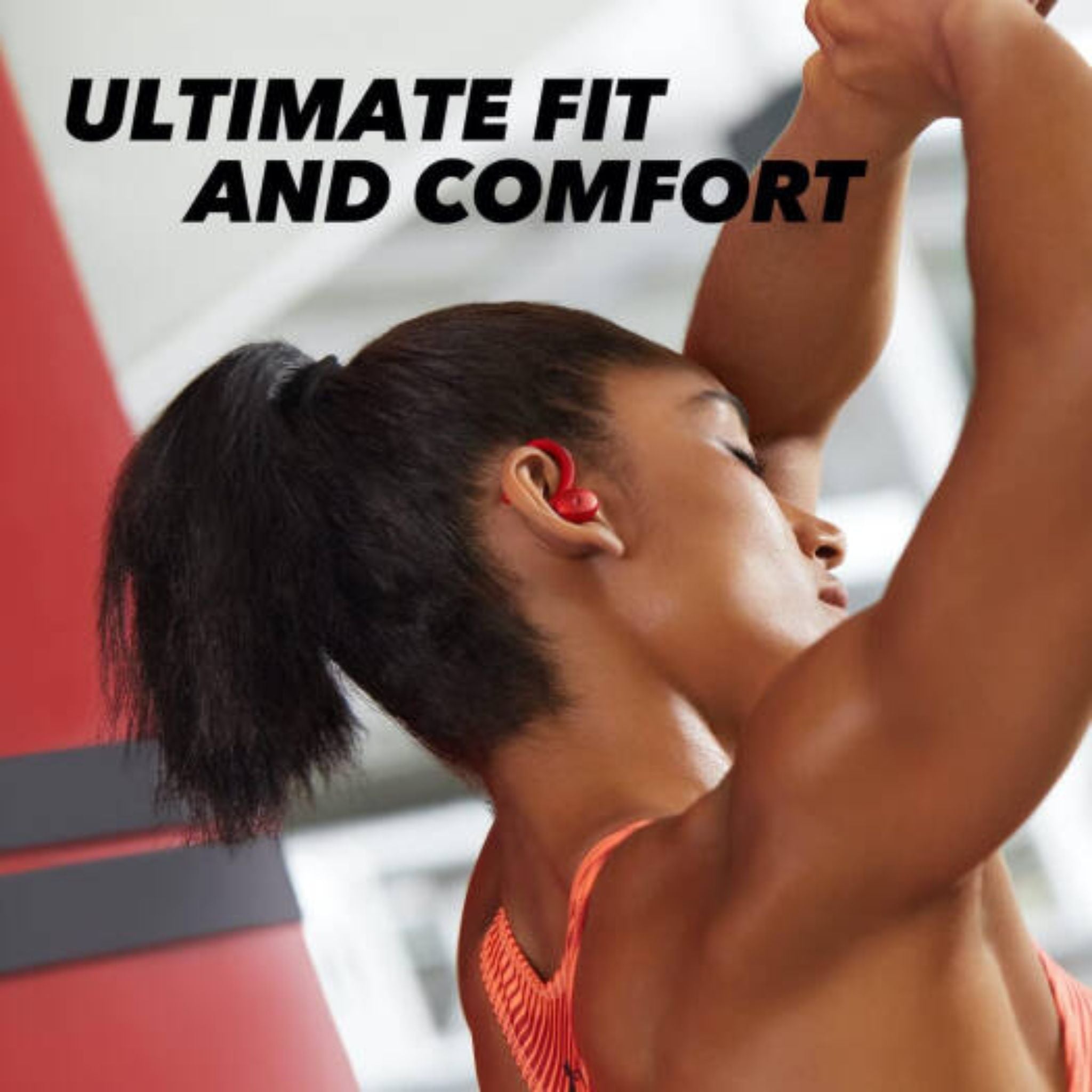 Anker Soundcore Sport X10 Wireless Earbud, 210° Rotatable Ear Hooks, 6 Microphones, Bluetooth 5.2, Up to 32 Hours Playtime, SweatGuard Technology, IPX7-Rated Build, Red | Sport X10
