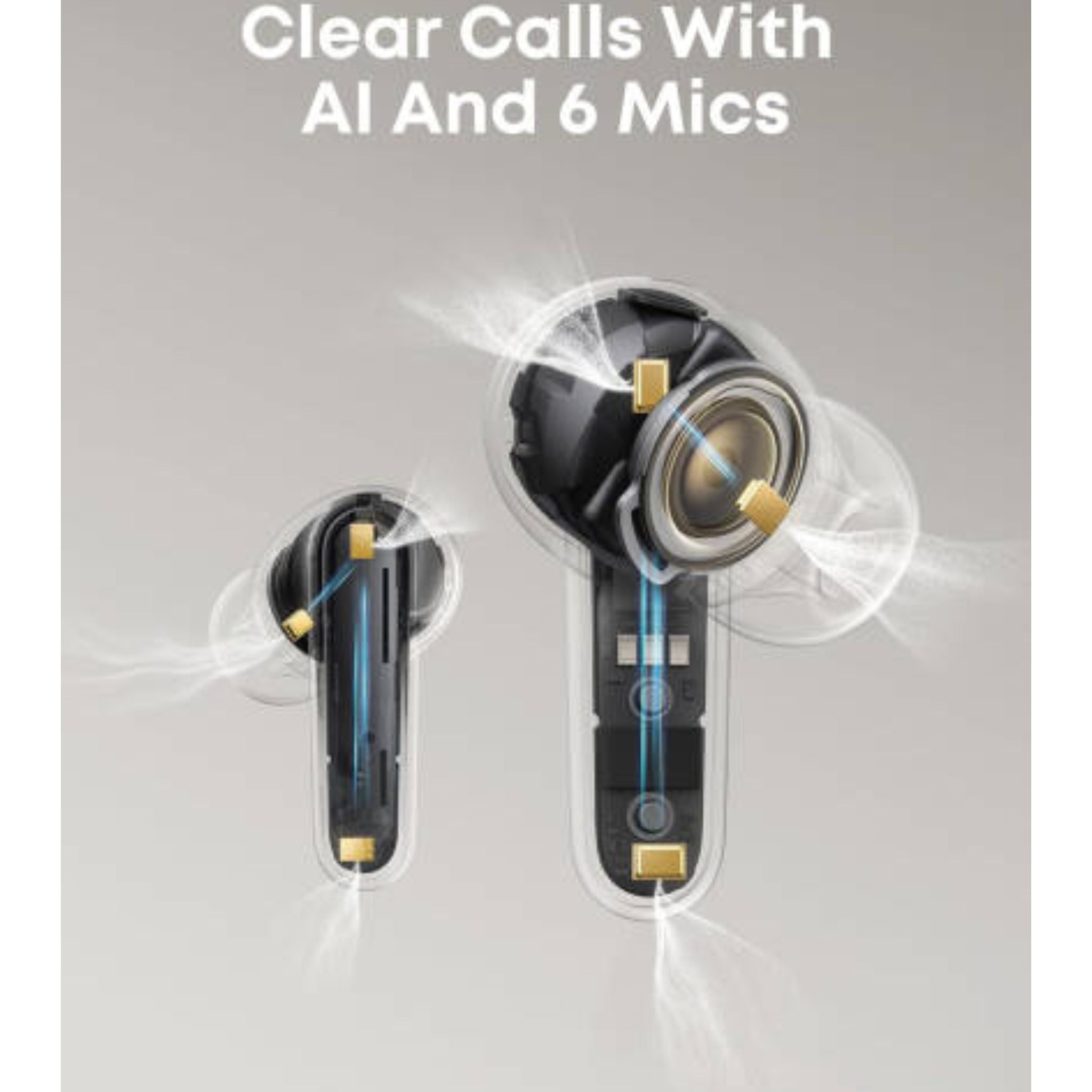 Anker Soundcore P41i Earbud, 11mm Composite Drivers, Adaptive Noise Cancelling, 6 Microphones, Built-in Phone Stand, Al Noise Reduction, 3000mAh Battery Capacity, Black | P41i