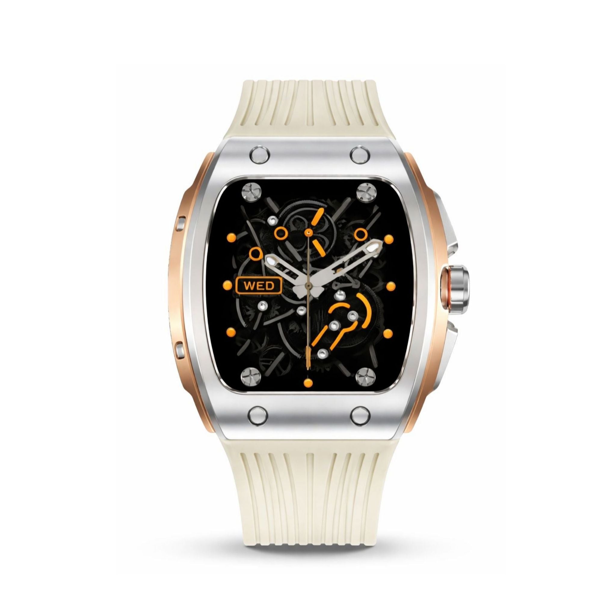 Green Lion Time Smart Watch – 1.76” HD IPS Display, Fitness Tracker, Bluetooth Calling, Smart Notifications - Silver